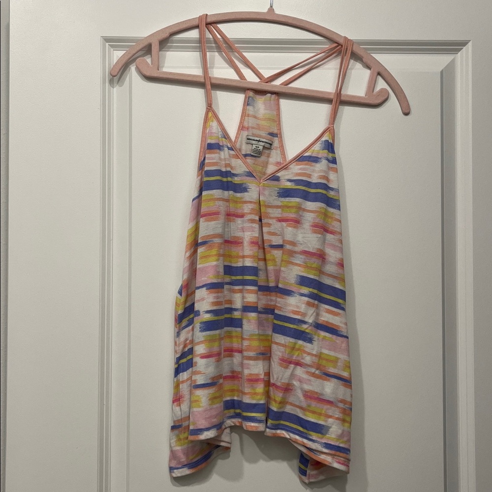 Colorful American Eagle Strappy Tank Top